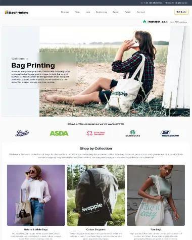 Bag Printing Profile Page